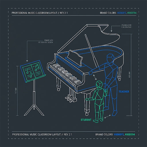 琴行教学场景：用一键扒谱与五线谱转 MIDI 准备教学曲目